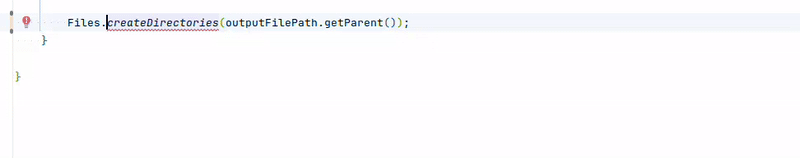AI multi-line completion example