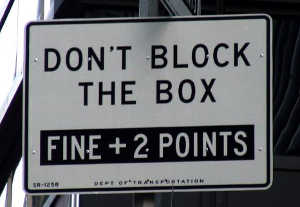 dont block the box
